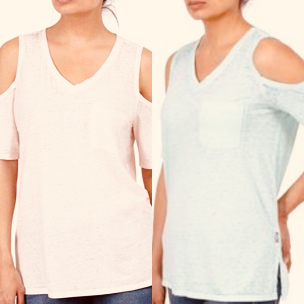 TODAY ONLY DEAL COPY - Seven 7 - Set of 4 Cold Shoulder Top price of 1